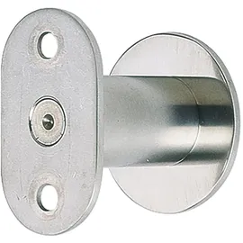 KWS Handlaufträger flach, Wandabstand 50 - 65 mm, silber eloxiert