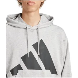 adidas Essentials Big Logo French Terry Kapuzenpullover Medium Grey Heather / Black 2XL