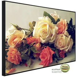 papermoon Infrarotheizung »EcoHeat - Vintage Rosen«, Matt-Effekt - bunt
