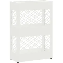 vidaXL Schirmständer Metall 28 x 12 x 41 cm Weiß