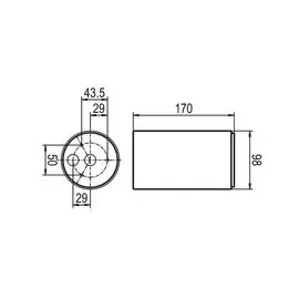 Ridi Ridi-Leuchten LED-Anbaudownlight ALBAR100ADA #0332770