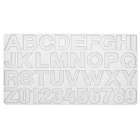 Glorex  Silikon-Form Buchstaben+Zahlen 36-teilig