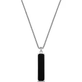 True Rebels Kette mit Anhänger TR346 schwarz/silber