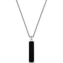 True Rebels Kette mit Anhänger TR346 schwarz/silber