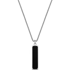 True Rebels Kette mit Anhänger TR346 schwarz/silber