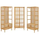 [en.casa] Trundholm Vemb Garderobenschrank 240 x 185 x 45 cm beige