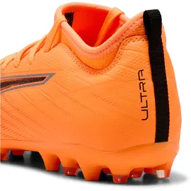 Puma Ultra 6 Match MG Kinder heat fire/puma black/glowing red 38