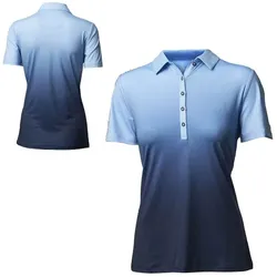 BackTee Dip Dye Quick Dry Damenpolo (50206) blau