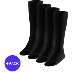 Heatkeeper – Kniestrümpfe Thermo Herren – 4 x Paar – Schwarz 41/46