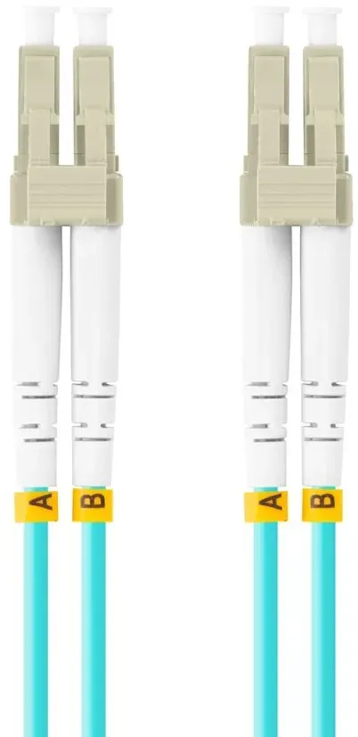 Lanberg FO-LULU-MD31-0010-TQ InfiniBand/Glasfaserkabel 1 m LC Aqua-Farbe