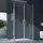doporro Eck-Duschkabine Ravenna66 80x90x195cm Eckdusche mit Duschtasse ESG-Sicherheitsglas Klarglas inkl. beidseitiger Easy-Clean-Beschichtung