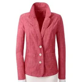 Inspirationen Jackenblazer INSPIRATIONEN "Blazer", Damen, Gr. 54, rot, 100% Baumwolle, Blazer