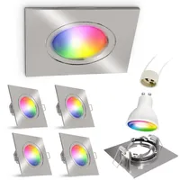 Linovum Smart Deckenspots 4 Stück mit WLAN RGB GU10