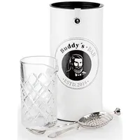 Buddy's Bar Rühr-Set, inkl. Glas, Löffel und Barsieb |