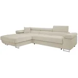 Mirjan24 Ecksofa Beige, 5-Sitzer, links montierbar, L-Form,Rechteckig, 280x170 cm, Wohnzimmer, Sofas & Couches, Wohnlandschaften, Ecksofas