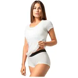 super.natural Sierra140 V Neck Weiß S