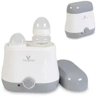 Cangaroo Flaschenwärmer BabyDuo, für 2 Flaschen, Sterilisation von Kleinteilen grau