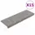 vidaXL Stufenmatte 65 x 21 cm Grau