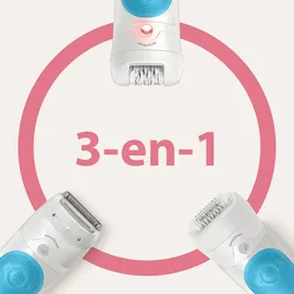 Braun Silk-épil SensoSmart 5-610 weiß/blau