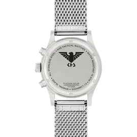 KHS Platoon Solar Chronograph Stahl Meshband
