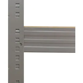 shelfplaza Schwerlastregal, grau Metall, Quadratisch, 40x155x40 cm, Freizeit, Heimwerken, Werkstatt, Schwerlastregale