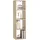 Woltu Bücherregal mit 4 Ebenen, Würfelregal Standregal, offenes Regal, Aufbewahrungsregal für Wohnzimmer Arbeitszimmer Kinderzimmer Büro, modern, 30x106,5x23,5 cm, helle Eiche, SK051hei