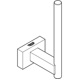 Grohe Essentials Cube Reservepapierhalter Schwarz 40623AL1