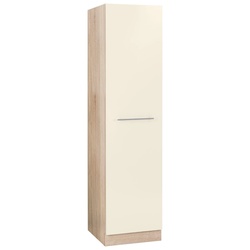 Seitenschrank WIHO KÜCHEN „Flexi2“ Schränke Gr. B/H/T: 50 cm x 200 cm x 57 cm, front: magolia, korpus: sonoma eiche Seitenschrank