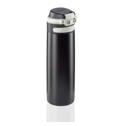 Leifheit Isolierbecher Flip, 600 ml 3271 , Farbe: schwarz