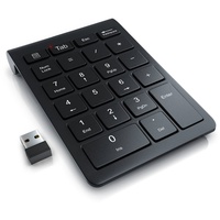 Aplic Numpad kabellos, 2,4 GHz Funk Wireless-Tastatur (Wireless Ziffernblock, Keypad mit 35 Tasten, 10 Multifunktionstasten) schwarz