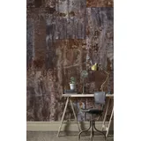 Rasch Textil Rasch Fototapete Factory III, gemustert, (1 St), braun