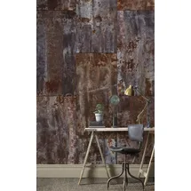 Rasch Textil Rasch Fototapete Factory III, gemustert, (1 St), braun