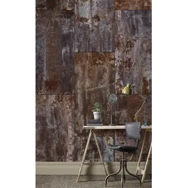 Rasch Textil Rasch Fototapete Factory III, gemustert, (1 St), braun