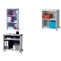 Paperflow Mobil Aktenregal 65,1 x 33,0 x 86,4 cm grau
