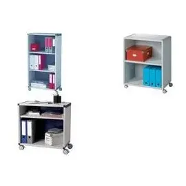 Paperflow Mobil Aktenregal 65,1 x 33,0 x 86,4 cm grau