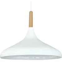 Bamyum Champion Holz und Metall Weiß Pendelleuchte