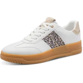 Marco Tozzi Plateausneaker Damen Weiß/Leo 42