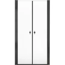 Home Deluxe LAVEA Duschtür rechts 100 x 195 cm Klarglas schwarz