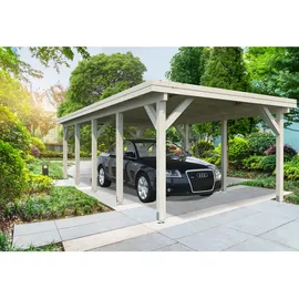 Palmako Karl Einzel-Carport 315 x 732 cm Dunkelgrau lackiert