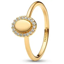 Pandora Fingerring PANDORA Timeless Damenring mit Zirkonia, vergoldet goldfarben 58
