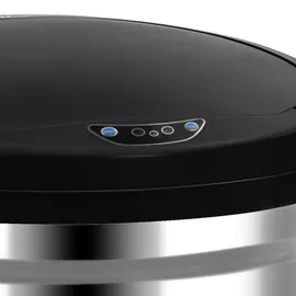 vidaXL Automatischer Sensor-Mülleimer 50 l Silber