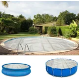 poolpanda Solarfolie Ø 488 cm rund | transparent 300 my 16 mm Luftblasen