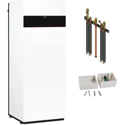 Gastherme Paket Vitodens 222-F, 19 kW, Speicher innenbeheizt, Aufputz oben, 7 Zoll Display, Viessmann