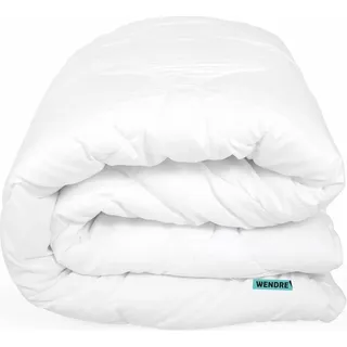 Ganzjahressteppdecke 4 Jahreszeiten 160x200 cm Mikrofaser weiß - Weiß