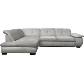 belluti Ecksofa Stoff 5-Sitzer Dunkelgrau