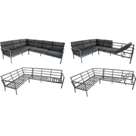 Green Spirit »Siena« Ecklounge, Aluminium, grau, für 9 Personen - Grau