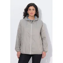 Ulla Popken HYPRAR Wendejacke Damen Graubraun 46/48