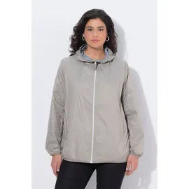 Ulla Popken HYPRAR Wendejacke Damen Graubraun 46/48