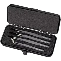 Wiha 32349 Pinzetten-Set 4teilig Spitz, Flach-breit, Abgerundet