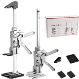 Hebewerkzeug,Heber,Arbeitssparender Heber,2 Stück,38.3cm Teleskopstützen Höhenregler,mit Skala,mit fein justierbarer Hebefunktion für die Installation von Schränken, Türen und Holzpaneelen,Hebebühnen